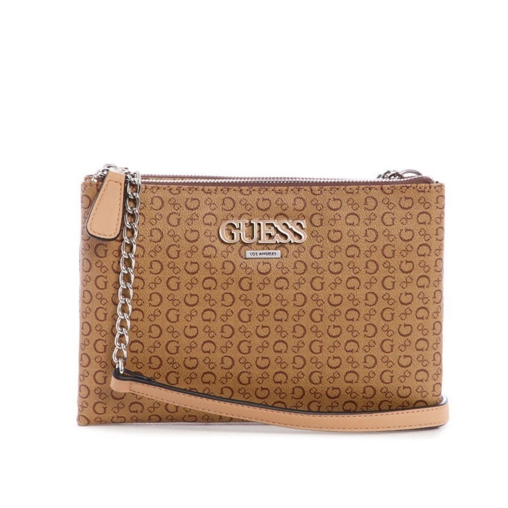 New GUESS CONLEY Double Zip Crossbody Bag